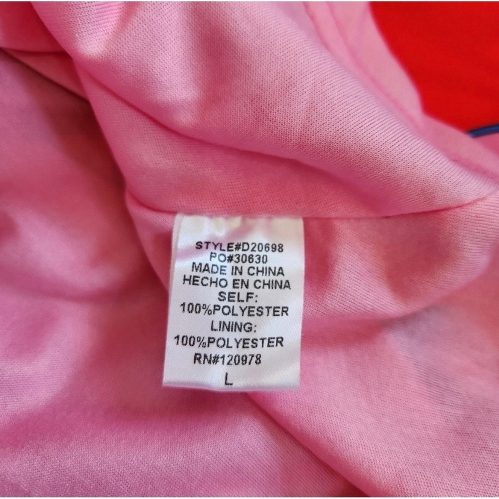 NWT Lida Kate Abstract Psychedelic Tiered Maxi Dress in Pink Multi Color Large - Picture 7 of 9